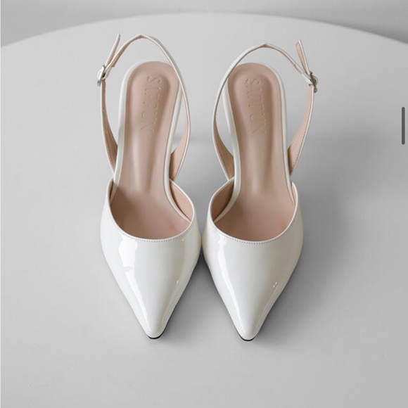 SAPPUN Twili Enamel Slingback Heel (WHITE) - Picture 4 of 15